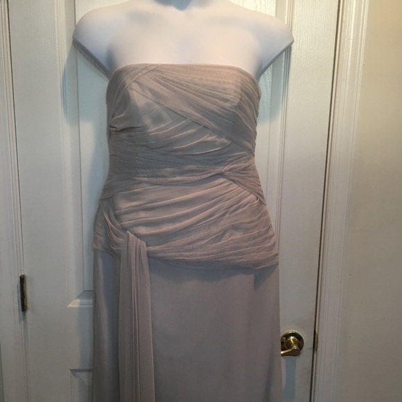 White by Vera Wang formal dress in gray. Size 14 - Picture 5 of 8